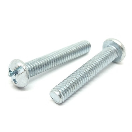 Boltsandnuts.Com 1/4"-20 x 2-1/2 in Combination Phillips/Slotted Round Machine Screw, Zinc Plated Steel, 20 PK 25C250CRHMSZ-20